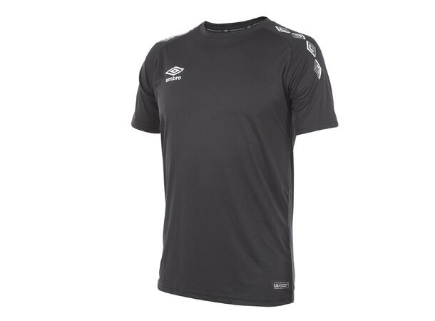 UMBRO UX-1 Trn Tee jr Sort/Hvit 116 Enklere teknisk T-skjorte 